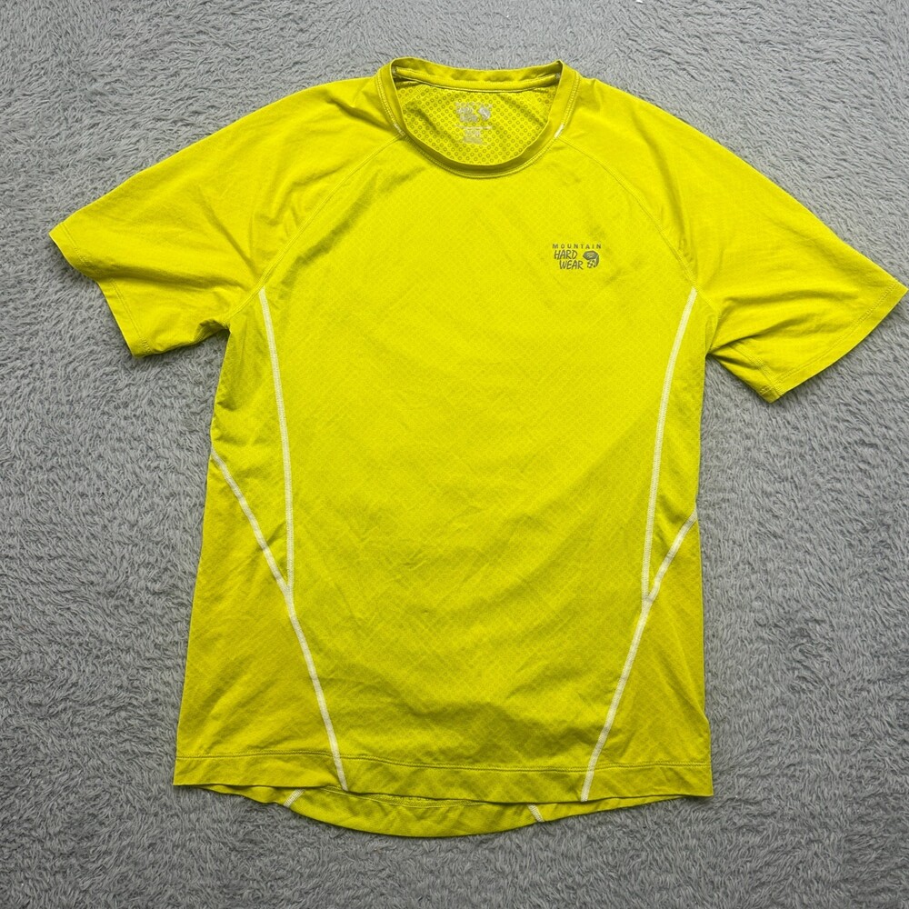 Mountain Hardwear Mens M Green Wicked Lite SS Performance Crew Quick Dry